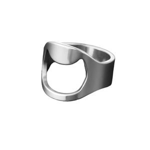 Men’s Stainless Steel Bottle Opener Silver Ring
